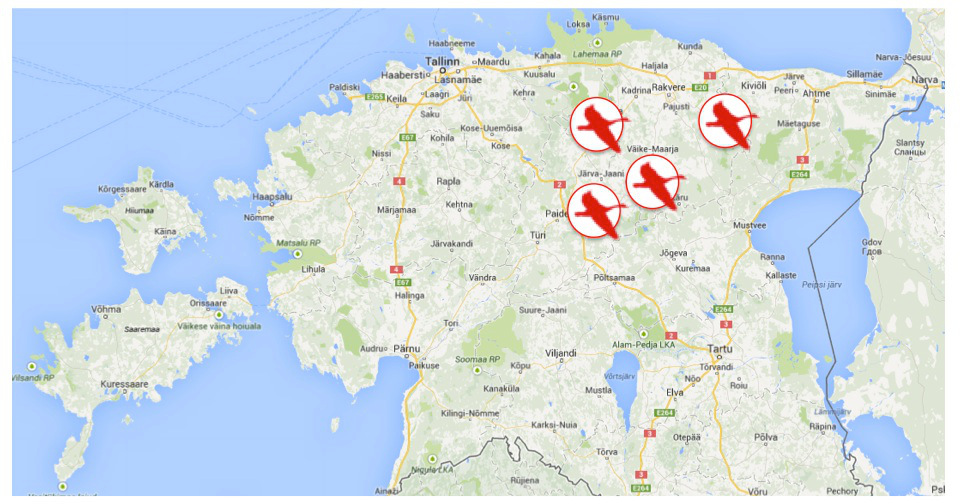 Zones de Tirs aux Oies Avec Appeau