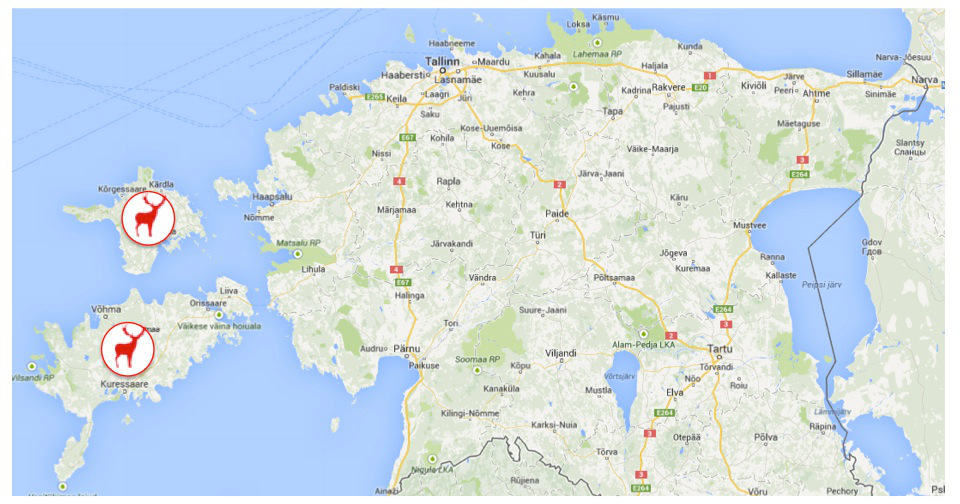 Zones de Chasse du Cerf au Brame